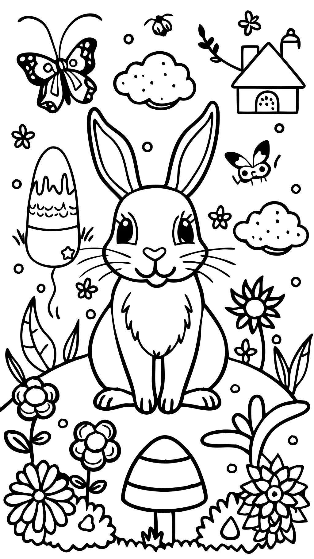 coloring pages rabbit